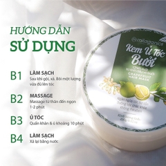 COMBO 2 KEM Ủ TÓC BƯỞI PHỤC HỒI TÓC HƯ TỔN, KÍCH THÍCH MỌC TÓC TỪ TINH DẦU BƯỞI NGUYÊN CHẤT 250G - MILAGANICS