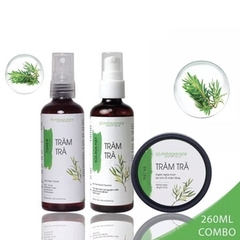 COMBO DƯỠNG DA TRỌN GÓI NGỪA MỤN TỪ TRÀM TRÀ (TONER + SỮA RỬA MẶT + MẶT NẠ) - MILAGANICS
