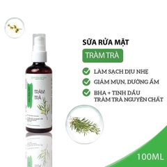 COMBO DƯỠNG DA TRỌN GÓI NGỪA MỤN TỪ TRÀM TRÀ (TONER + SỮA RỬA MẶT + MẶT NẠ) - MILAGANICS