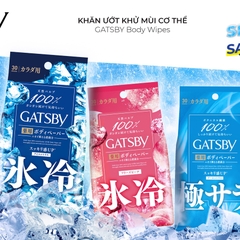 KHĂN GIẤY ƯỚT GASTBY KHỬ MÙI CƠ THỂ MÁT LẠNH