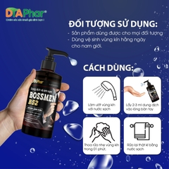 DUNG DỊCH VỆ SINH NAM BOSSMEN B52 HỖ TRỢ LÀM SẠCH KHÁNG KHUẨN GIỮ HƯƠNG LÂU TẠO CẢM GIÁC THOẢI MÁI CHAI 100ML