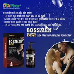 DUNG DỊCH VỆ SINH NAM BOSSMEN B52 HỖ TRỢ LÀM SẠCH KHÁNG KHUẨN GIỮ HƯƠNG LÂU TẠO CẢM GIÁC THOẢI MÁI CHAI 100ML