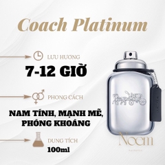 NƯỚC HOA COACH PLATINUM EDP 100ML - NOEM