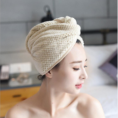 KHĂN QUẤN Ủ TÓC SIÊU THẤM MÀU TRƠN, KHĂN MŨ LÀM KHÔ TÓC SIÊU TIỆN ÍCH - DMASTORE