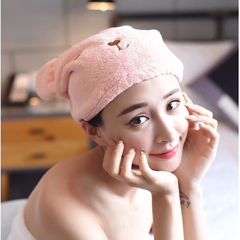 MŨ TRÙM ĐẦU Ủ TÓC HÌNH GẤU SIÊU TIỆN ÍCH, KHĂN LÀM KHÔ TÓC DẠNG MŨ ĐA NĂNG - DMASTORE