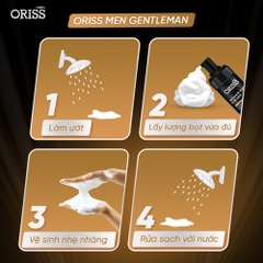 DUNG DỊCH VỆ SINH NAM DẠNG BỌT CAO CẤP HƯƠNG NƯỚC HOA ORISS 120ML GIÚP LÀM SẠCH - KHỬ MÙI - NGĂN NGỪA VI KHUẨN NẤM NGỨA