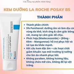 KEM DƯỠNG ẨM B5 LA ROCHE POSAY, PHỤC HỒI TÁI TẠO CHO DA DẦU MỤN DA KHÔ DA NHẠY CẢM CHÍNH HÃNG 40ML - LA ROCHE POSAY