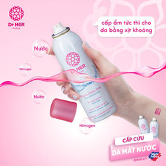 TẶNG NƯỚC TẨY TRANG 100ML ] XỊT KHOÁNG CẤP ẨM DA 150ML - DR HER PARIS