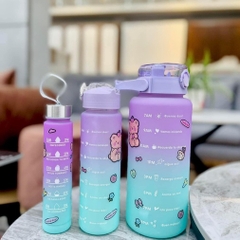 SET 3 BÌNH NƯỚC NHẮC NHỞ BÁO VẠCH THEO GIỜ - SU