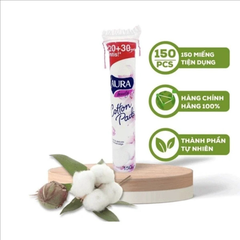 COMBO3 BÔNG TẨY TRANG CHÍNH HÃNG 150 MIẾNG- AURA