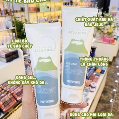 TẨY DA CHẾT LÀM SÁNG DA GIẢM MỤN ĐẦU ĐEN RAU MÁ PRETTY SKIN HÀN QUỐC THE PURRE JEJU CICA PEELING GEL 150ML