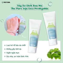 TẨY DA CHẾT LÀM SÁNG DA GIẢM MỤN ĐẦU ĐEN RAU MÁ PRETTY SKIN HÀN QUỐC THE PURRE JEJU CICA PEELING GEL 150ML