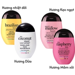 [ TẶNG BÔNG IPEK 80 MIẾNG ] KEM DƯỠNG DA TAY CHIẾT XUẤT MÂM XÔI, KẸO NGỌT, DỪA, NHIỆT ĐỚI 75ML- TREACLEMOON
