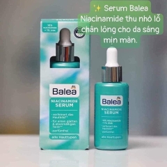 SERUM SE KHÍT LỖ CHÂN LÔNG, DƯỠNG TRẮNG DA NIACINAMIDE - BALEA
