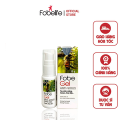 GEL BÔI TÁI TẠO DA, THỦY ĐẬU, ZONA DO VIRUS GÂY NÊN FOBE GEL ANTI VIRUS 15G - FOBELIFE