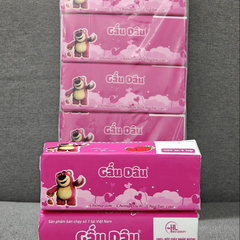 KHĂN GIẤY KHÔ GẤU DÂU ( GÓI 500 TỜ X 4 LỚP) - GDN