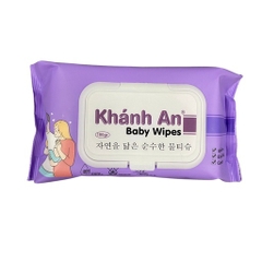 KHĂN ƯỚT KHÔNG MÙI KHÁNH AN GÓI 100 TỜ