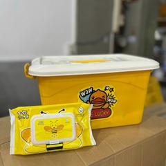 KHĂN ƯỚT VỊT VÀNG/GẤU DÂU/ONG VÀNG KÈM THÙN
