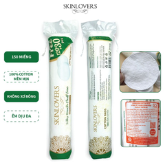 [ TẶNG 1 MIẾNG MẶT NẠ ] BÔNG TẨY TRANG MỀM MỊN 100% BOCOTON120+30 MIẾNG- SKINLOVERS