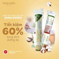 [ TẶNG 1 MIẾNG MẶT NẠ ] BÔNG TẨY TRANG MỀM MỊN 100% BOCOTON120+30 MIẾNG- SKINLOVERS