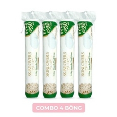 COMBO 4 BÔNG TẨY TRANG 120+30 MIẾNG- SKINLOVERS