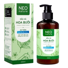BỘ BA (GỘI + XẢ + SERUM) GIẢM RỤNG HỖ TRỢ MỌC TÓC GỒM DẦU GỘI HOA BƯỞI (250ML) & DẦU XẢ HOA BƯỞI NEO NATURE (250ML) & SERUM HOA BƯỞI 50ML- NEONATURE
