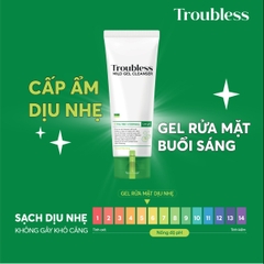 GEL RỬA MẶT TẠO BỌT TROUBLESS DỊU NHẸ HỖ TRỢ KIỂM SOÁT NHỜN MỤN, LÀM SẠCH SÂU 120ML