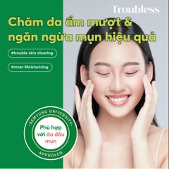 NƯỚC CÂN BẰNG TROUBLESS LÀM DỊU DA TẨY TẾ BÀO CHẾT, SÁNG DA, GIẢM MỤN 200ML