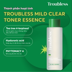 NƯỚC CÂN BẰNG TROUBLESS LÀM DỊU DA TẨY TẾ BÀO CHẾT, SÁNG DA, GIẢM MỤN 200ML
