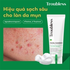 SỮA RỬA MẶT TẠO BỌT TROUBLESS DỊU NHẸ HỖ TRỢ KIỂM SOÁT NHỜN MỤN, LÀM SẠCH SÂU 120ML