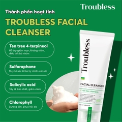 SỮA RỬA MẶT TẠO BỌT TROUBLESS DỊU NHẸ HỖ TRỢ KIỂM SOÁT NHỜN MỤN, LÀM SẠCH SÂU 120ML