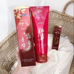 LÀM TRẮNG DA VÀ MỜ VẾT THÂM 120ML HÀN QUỐC SỮA RỬA MẶT MY GOLD CHIẾT XUẤT SÂM ĐỎ LÀM TRẮNG DA VÀ MỜ VẾT THÂM 120ML HÀN QUỐC KT-GDN