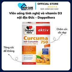 VIÊN UỐNG TINH NGHỆ VÀ VITAMIN D3 NỘI ĐỊA ĐỨC - DOPPELHERZ