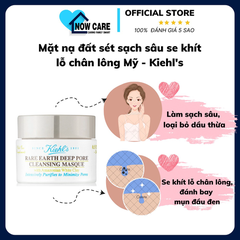 MẶT NẠ ĐẤT SÉT SẠCH SÂU SE KHÍT LỖ CHÂN LÔNG MỸ - KIEHL'S