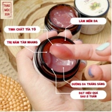 MẶT NẠ TÍA TÔ TRẮNG SÁNG GIẢM THÂM NÁM, MỊN DA 50G - GDN