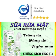 SỮA RỬA MẶT WHITE CARE CLEAN TỰ NHIÊN SẴN ĐẦU CỌ