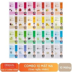 [ TẶNG 3 MIẾNG ] COMBO 10 MIẾNG MẶT NẠ DƯỠNG SÁNG DA HÀN QUỐC COLLAGEN 23GRAM - DERMAL