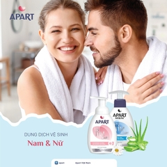 COMBO 2 CHAI DUNG DỊCH VỆ SINH NAM NỮ DẠNG BỌT LÀM SẠCH, BẢO VỆ DA VÙNG KÍN 300ML - APART
