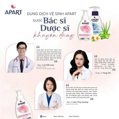 COMBO 2 CHAI DUNG DỊCH VỆ SINH NAM NỮ DẠNG BỌT LÀM SẠCH, BẢO VỆ DA VÙNG KÍN 300ML - APART