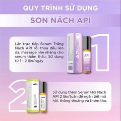 COMBO SERUM TRẮNG NÁCH API, VÀ KHỬ MÙI HÔI NÁCH API, SON LĂN NÁCH API, LĂN KHỬ MÙI NGĂN KT1 TIẾT MỒ HÔI 72H -GDN