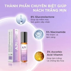 COMBO SERUM TRẮNG NÁCH API, VÀ KHỬ MÙI HÔI NÁCH API, SON LĂN NÁCH API, LĂN KHỬ MÙI NGĂN KT1 TIẾT MỒ HÔI 72H -GDN