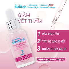 TINH CHẤT PEEL DA AHA + BHA GIÚP TÁI TẠO MỜ THÂM LÀM MỊN DA SKIN RESURFACING PEEL SERUM 30ML - BYE BYE BLEMISH