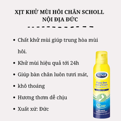 XỊT KHỬ MÙI HÔI CHÂN NỘI ĐỊA ĐỨC - SCHOLL