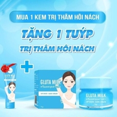 KEM MỜ THÂM, KHỬ MÙI VÙNG NÁCH GLUTA MILK VIP WHITE + TẶNG KÈM 1 CHAI XỊT KHỬ MÙI - SU