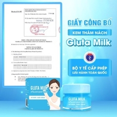 KEM MỜ THÂM, KHỬ MÙI VÙNG NÁCH GLUTA MILK VIP WHITE + TẶNG KÈM 1 CHAI XỊT KHỬ MÙI - SU