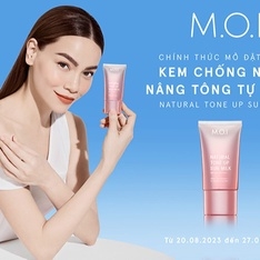 M.O.I-KEM CHỐNG NẮNG NÂNG TONE TỰ NHIÊN M.O.I NATURAL TONE UP SUN MILK - TẶNG KÈM TONER OR SỬA RỬA MẶT DA