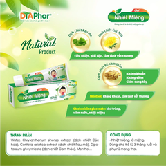 GEL NHIỆT MIỆNG HỖ TRỢ GIẢM NHANH NHIỆT TRONG MIỆNG LỠ MIỆNG GIẢM CẢM GIÁC ĐAU VÀ KHÓ CHỊU DÙNG ĐƯỢC CHO TRẺ NHỎ CHAI 10GR