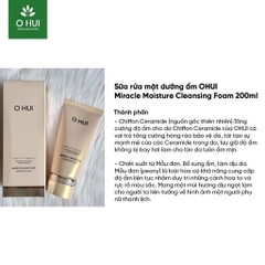 SỮA RỬA MẶT OHUI CLEANSING FOAM 200ML+100ML - OHUI