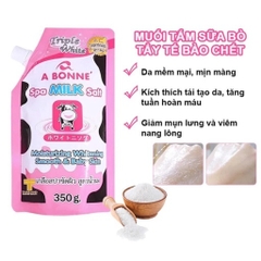 MUỐI TẮM SỮA BÒ TẨY TẾ BÀO CHẾT A BONNE SPA MILK SALT THÁI LAN 350GR - MILK