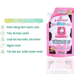 MUỐI TẮM SỮA BÒ TẨY TẾ BÀO CHẾT A BONNE SPA MILK SALT THÁI LAN 350GR - MILK